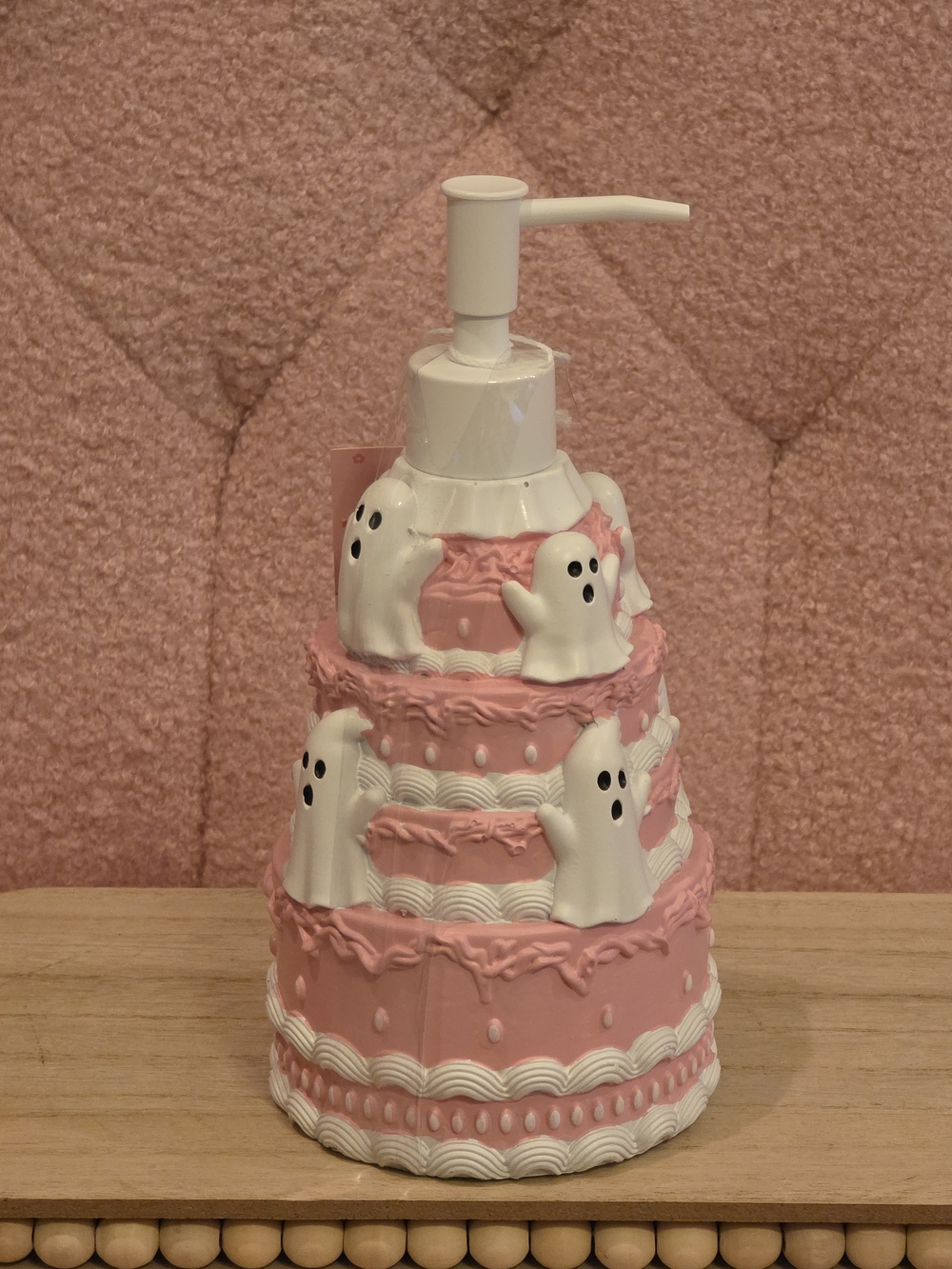 Ghost Pink Tiered Cake Soap/Lotion Dispenser